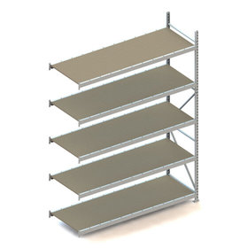 META® - MINI-RACK AR 3000 x 2200 x 800mm verzinkt kpl. mit Spanplatte mit 5 Böden