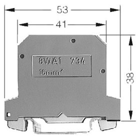 SIEMENS - Schutzleiter-Reihenklemme 16mm² gn/ge 2Etagen PEN-Funktion möglich