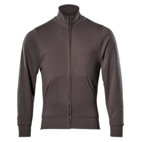 MASCOT® - Sweatshirt mit Reißverschluss CROSSOVER, Dunkelanthrazit, Größe XL