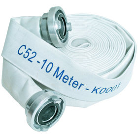 GEKA® - Bauflachschlauch mit Storz C-Kupplung,Poly./TPR,weiß,15m,Ø52mm