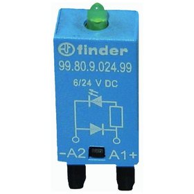 finder® - Entstörmodul Diode 6-24VDC LED mit LED-Anzeige