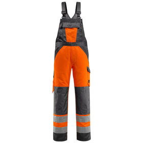 MASCOT® - Gosford Latzhose mit Knietaschen - SAFE LIGHT - hi-vis Orange/Dunkelanthrazit, Gr. 76C54