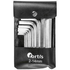 FORTIS - Winkelschraubendreher-Satz 10-teilig 2-14mm