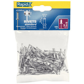 Rapid® - Blindnieten Standard ø3,2 x 8mm 100er Pack, 5000377