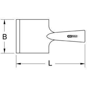 KSTOOLS® - BRONZEplus Schaber 125mm