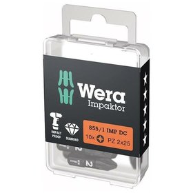 Wera® - Bit Impaktor 1/4" DIN 3126 C6,3 PZ2 x 25mm 10er Pack