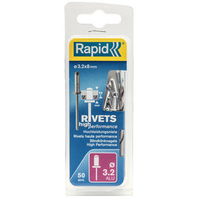 Rapid® - Blindniete Universal ø3,2 x 8mm incl. Bohrer 50er Pack, 5000383