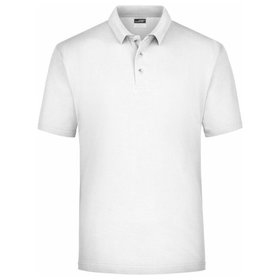 James & Nicholson - Poloshirt Medium JN020, weiß, Größe XL