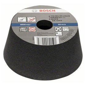 Bosch - Schleiftopf, konisch-Stein/Beton 90mm, 110mm, 55mm, 60 (1608600241)