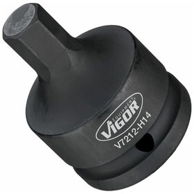 VIGOR® - Schlagschrauber Schraubendreher-Einsatz ∙ V7212-H14 ∙ Vierkant 20mm (3/4") ∙ Innen Sechskant Profil ∙ 14mm