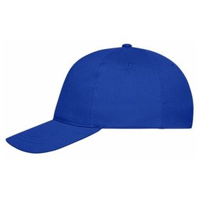 James & Nicholson - 5 Panel Cap Bio Baumwolle MB6237, königs-blau, Einheitsgröße