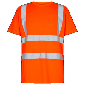 Engel - Safety T-Shirt mit Brusttasche 9541-151, Warnorange, Größe L