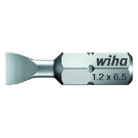 Wiha® - Bit Schlitz 7010 Z DIN ISO 1173 C 6,3 6,3mm / 1/4" 8x1,6x25mm