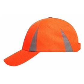 James & Nicholson - Safety-Cap MB6225, neon-orange, Einheitsgröße