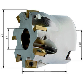 FORMAT - Eckmesserkopf 90° mit Innenkühlung ø40mm Z 6