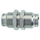 RIEGLER® - Gerade Schott-Steckverbindung »metallica«, M10x1,0, Messing vernickelt