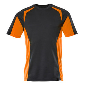 MASCOT® - T-Shirt Schwarzblau/Hi-vis Orange 22082-771-01014, Größe S