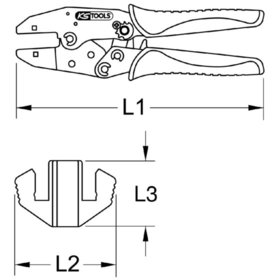 KSTOOLS® - Crimpzange für Westernstecker, RJ45