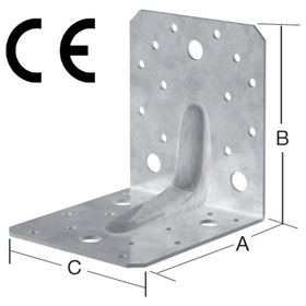 Vormann - Winkelverbinder Stahl sendverz. 90 x 90 x 65mm mit CE? Ja