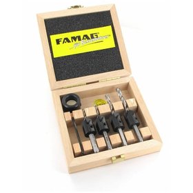 FAMAG® - Bohrerbit-Senker-Satz HSS 3,0 - 6,0 mm