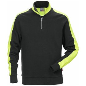 KANSAS® - Sweatshirt 7449, schwarz/gelb, Größe M