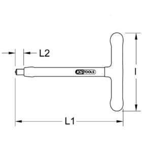 KSTOOLS® - 3/8" T-Griff-Aufsteckschlüssel mit Schutzisolierung, 200mm