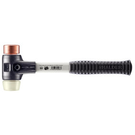 HALDER - SIMPLEX-Schonhammer, Kupfer / Nylon, mit verstärktem Tempergussgehäuse und Fiberglasstiel | D=40 mm | 3748.040