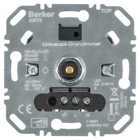 Berker - Dimmer Dreh/Druckkn 20-210W uni UP Lichtwertspeicher