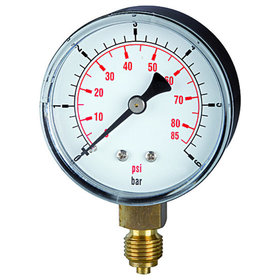 RIEGLER® - Standardmanometer »pressure line« G 1/4" unten, 0-16,0 bar/230 psi, Ø50