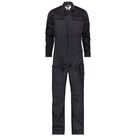 Dassy® - Toronto Flammhemmender Overall mit Kniepolstertaschen, schwarz, Schrittlänge Standard, Größe M