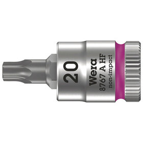 Wera® - Schraubendreher-Einsatz 1/4" 8767 A HF mit Rändel, für TORX® T20 x 28mm