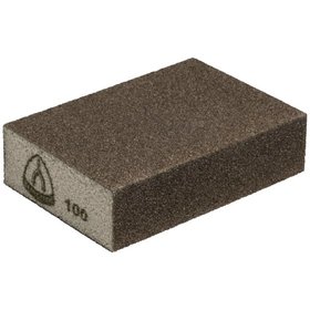 KLINGSPOR - Handschleifklotz SK 500, Korund Korn 120 70 x 100 x 25mm, 100 Stück