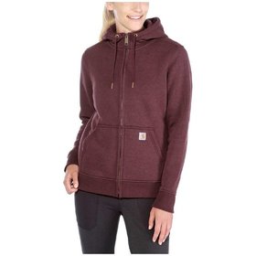 carhartt® - Damen Hoodie Relaxed Fit CLARKSBURG ZIP SWEATSHIRT, fudge heather, Größe L