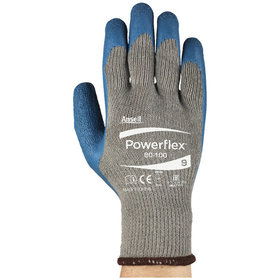 Ansell® - Mechanischer Schutzhandschuh Powerflex® 80-100, grau/blau, Größe 8