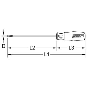 KSTOOLS® - ERGOTORQUE VDE Schlitz-Schraubendreher, 0,4mm