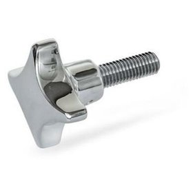 Ganter Norm® - 6335.5-A4P-40-M8-20 Edelstahl-Kreuzgriffschrauben, Werkstoff Nr. 1.4408 (A4)