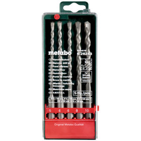 metabo® - SDS-plus Classic-Bohrersatz 5-teilig Ø 5, 6, 6, 8, 10 mm, L=160 mm (626243000)