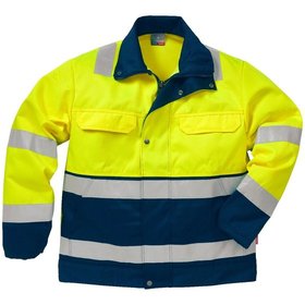 KANSAS® - Warnschutzjacke 4794, warngelb/marineblau, Größe L