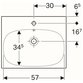 Geberit - Acanto Waschtisch, 60x48cm