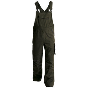 Dassy® - Bolt Canvas Arbeitslatzhose mit Kniepolstertaschen, olivgrün/schwarz, Schrittlänge Standard, Größe 66