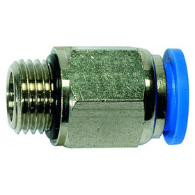 RIEGLER® - Gerade Steckverschraubung »Blaue Serie«, G 1/8" A, Schlauch-Ø 4