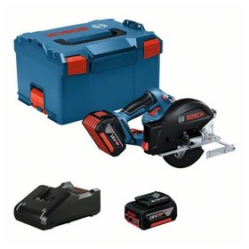 Bosch - Akku-Kreissäge GKM 18V-50, 2 x Akku GBA 18V 5.0Ah (06016B8002)