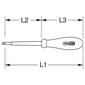 KSTOOLS® - Schraubendreher mit Schutzisolierung für Innen-Torx-Schrauben, T30