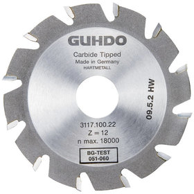 GUHDO® - Lamellen-Nutfräser HW ø100 x 4 x 22mm Z6