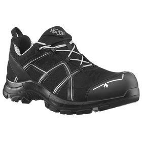 Haix - Sicherheitshalbschuh BLACK EAGLE Safety 41.1 low/black-silver, S1P, schwarz/silber, Größe UK 8.0 / EU 42