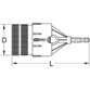 KSTOOLS® - Adapter für Rohr-Entgrater, 50mm