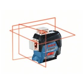 Bosch - Linienlaser GLL 3-80 C, mit 1 x 2.0 Ah Li-Ion Akku, Laser-Empfänger LR 7, L-BOXX (0601063R05)