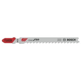 Bosch - Stichsägeblatt T 102 D Clean for PP, 3er-Pack