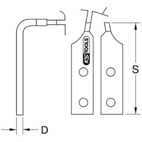 KSTOOLS® - Sicherungszange 120 -300mm, Innen