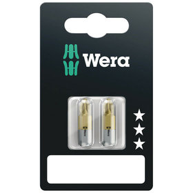 Wera® - 855/1 TiN SB Bits, PZ 2 x 25mm, 2-teilig